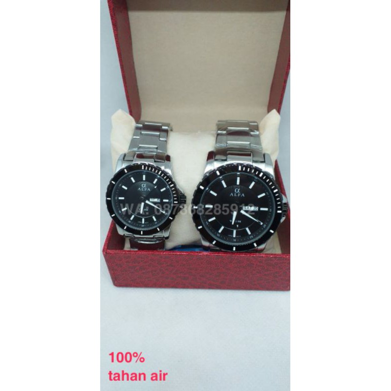 jam tangan alfa couple 100% tahan air