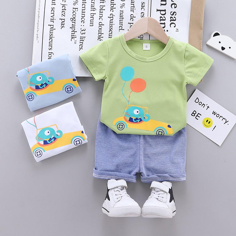 [ PRODUK IMPORT 100% ] SETELAN BAJU ANAK LAKI LAKI BAJU ANAK PEREMPUAN Set Motif CAR BALON 008  Baju Anak Berkualitas etelan Anak 8 Bulan - 4 Tahun