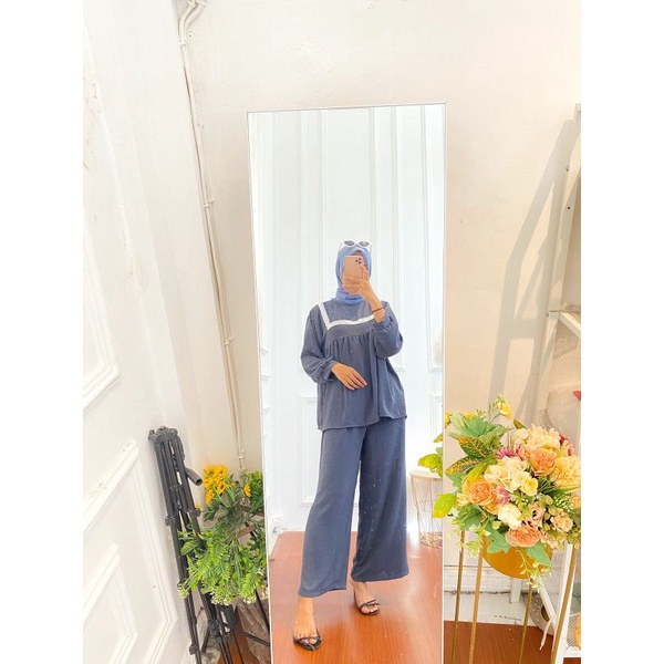 SETELAN/ONE SET CRINKLE/ ONE SET KULOT RENDA