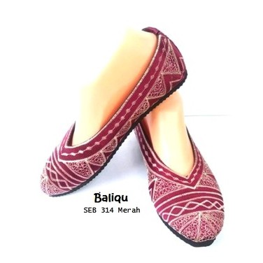

Flat Shoes Motif Bali Bordir SEB314- Merah