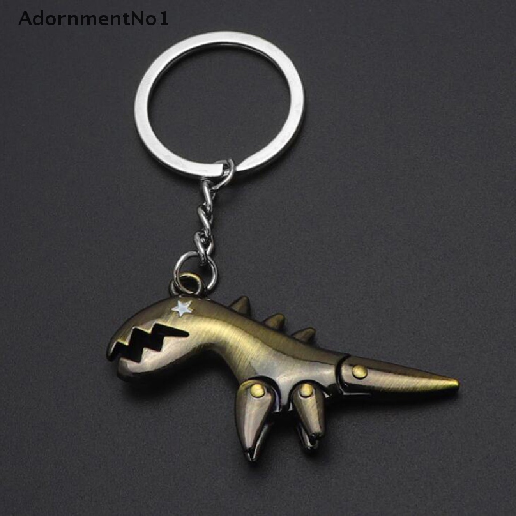 (AdornmentNo1) Gantungan Kunci Bentuk Dinosaurus Bahan Metal Untuk Hadiah