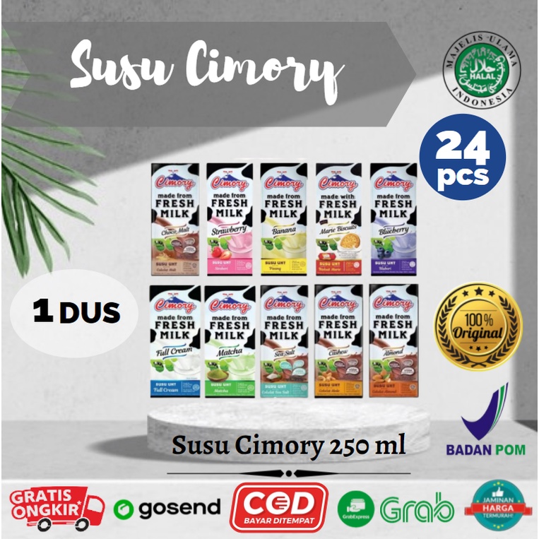 

Susu Cimory 250 ml 1 karton / dus Rasa Almond Matcha Marie