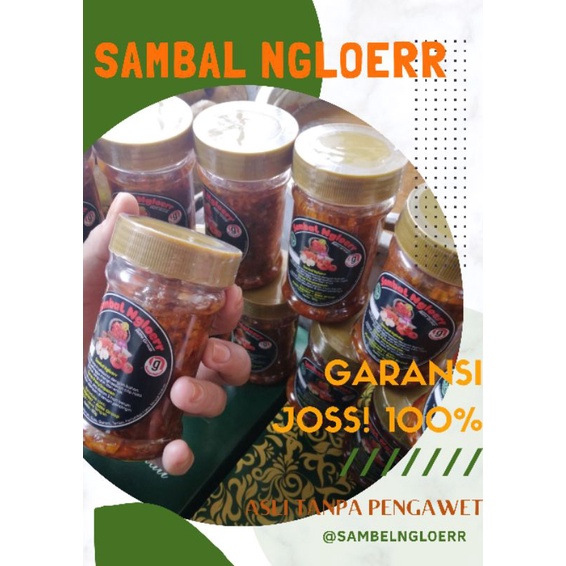 

Sambal Ngloerr isi 3 Botol