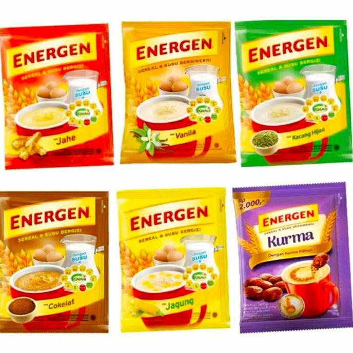 

Big Sale Energen 5 Varian Rasa 1 Renceng Gratis Energen Kurma Big Sale