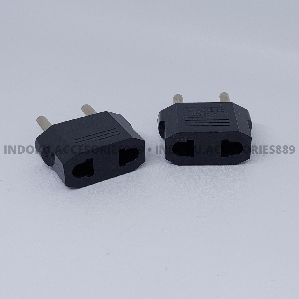 Adapter Konverter Travel US to EU Plug Converter Steker Listrik