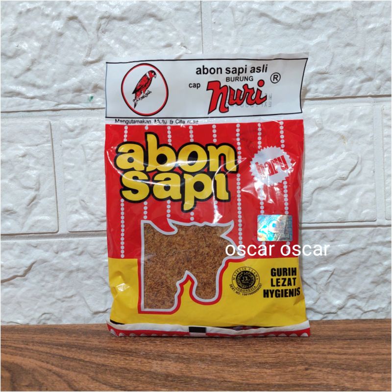 

Abon Sapi Cap Nuri 90g Halal Enak Lezat Hygienis