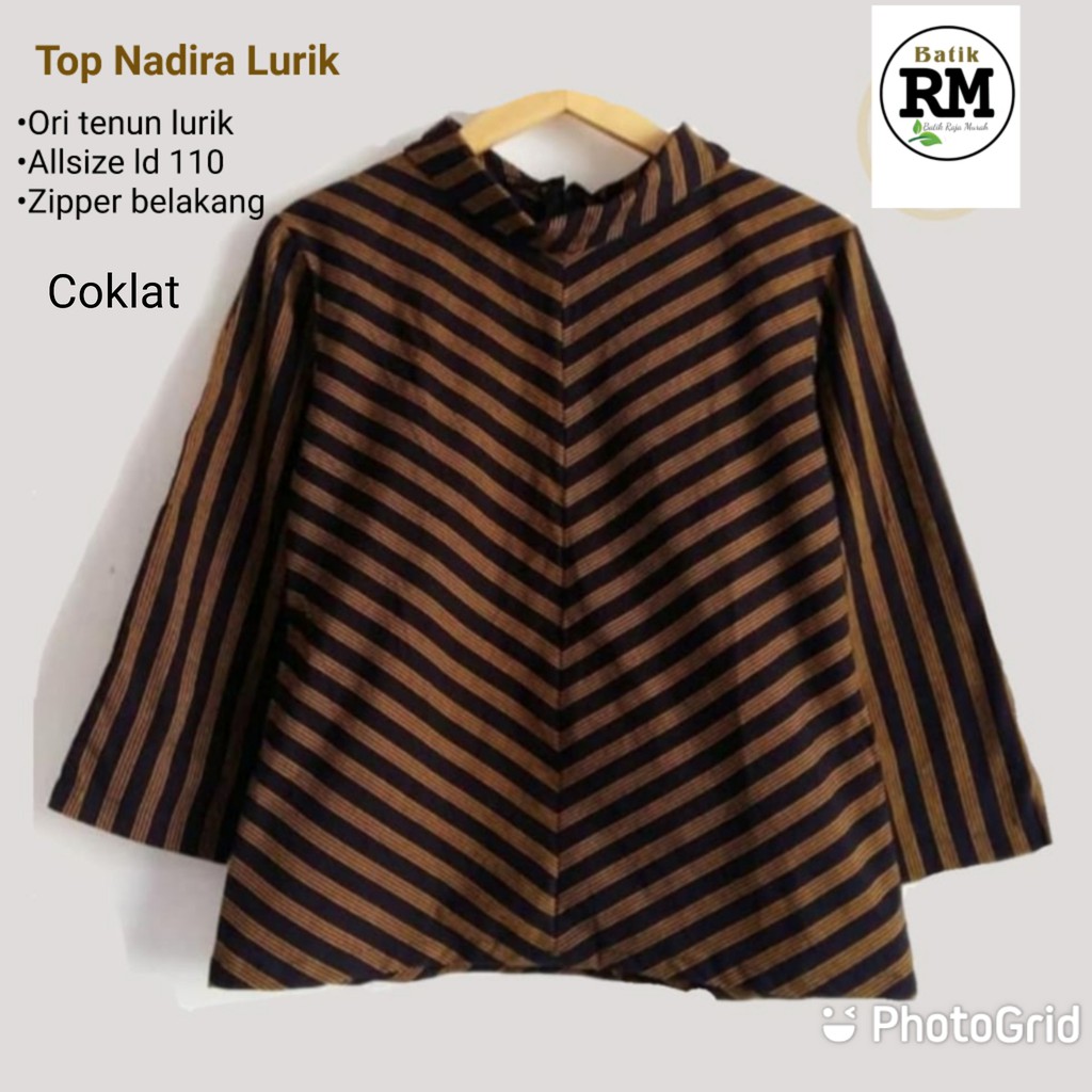 Top Nadira Lurik ori tenun lurik