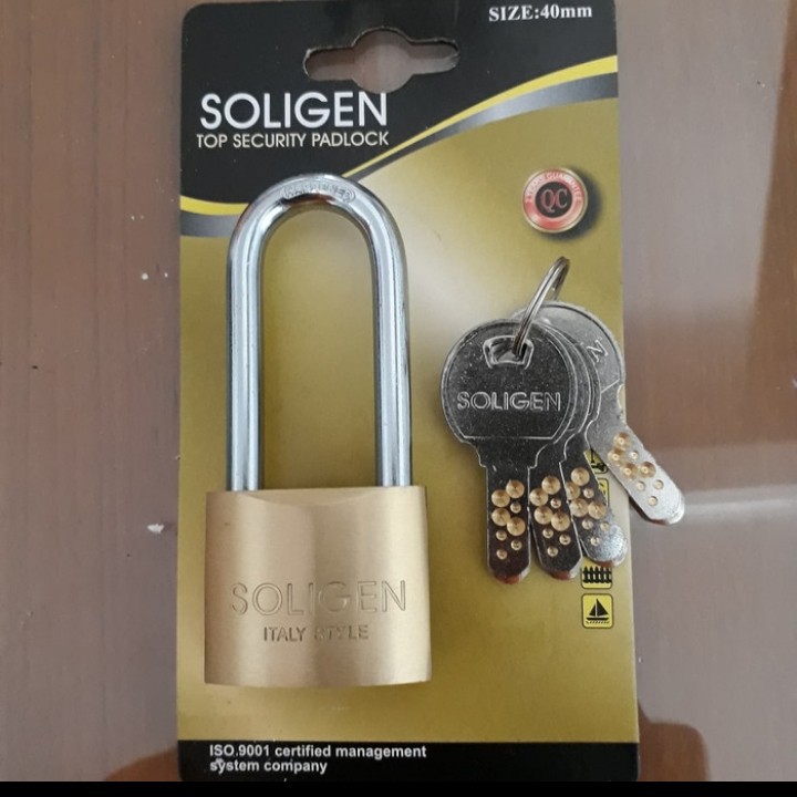Gembok Soligen Kuningan 40 L Kunci Pagar