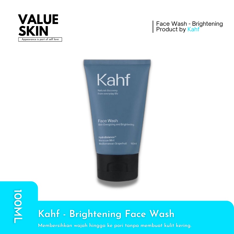 KAHF SKIN ENERGIZING BRIGHTENNG FACE WASH | FACE WASH PRIA | KHAF FACE WASH | 100ML