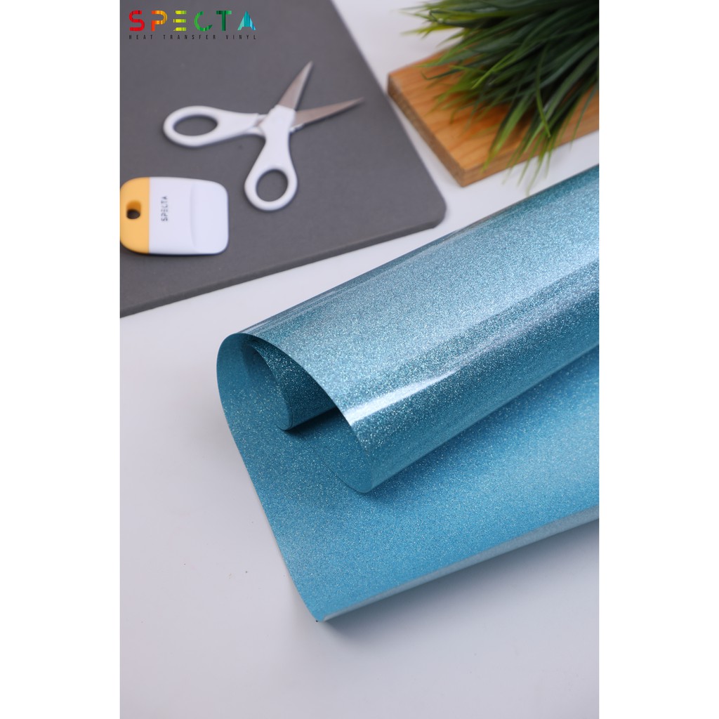 POLYFLEX GLITTER KOREA SPECTAFLEX GLITTER GT-15 HTV LIGHT BLUE