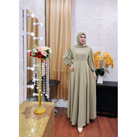 katrina dress + pasmina (ready)