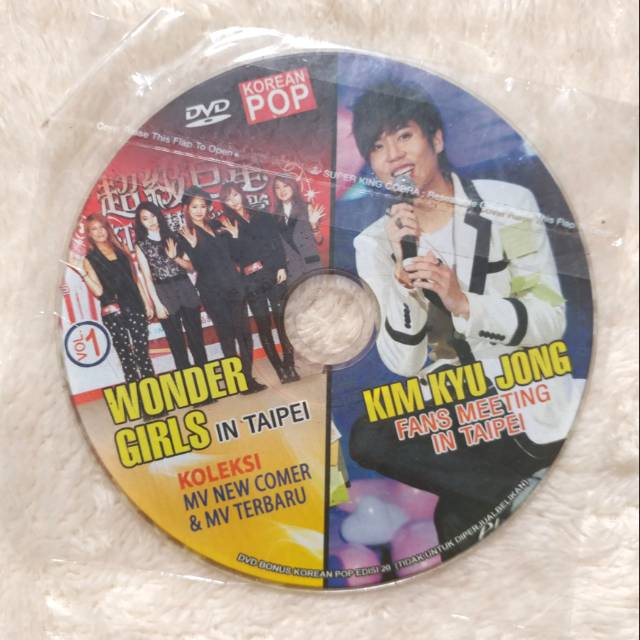 DVD KPOP WONDER GIRLS IN TAIPEI + KIM KYU JONG FM IN TAIPEI & OTHER MV