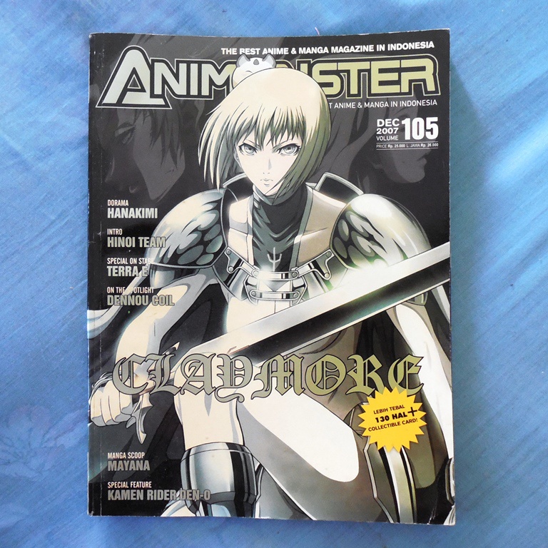Majalah Animonstervol 105 cover Claymore