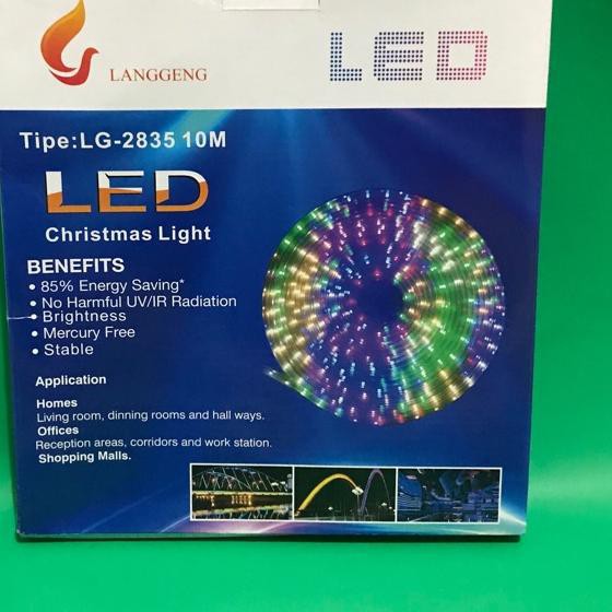 Lampu natal strip led 10 meter