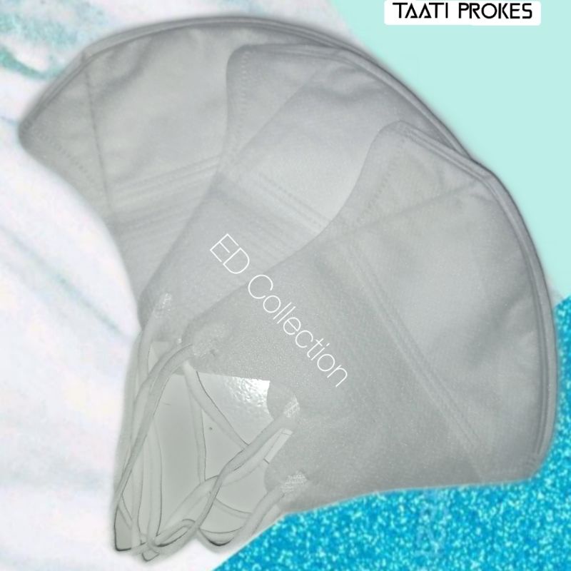 Masker Duckbill Garis Careion Putih Ecer