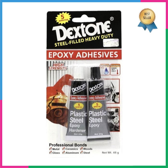 

Lem Besi DEXTONE 5 menit - Lem Perekat Besi Plastik Kayu 48gram