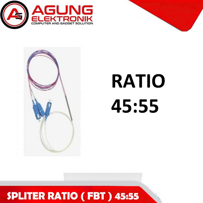 Splitter ratio 45:55 Three window/FBT spliter ratio/coupler rasio (UPC)