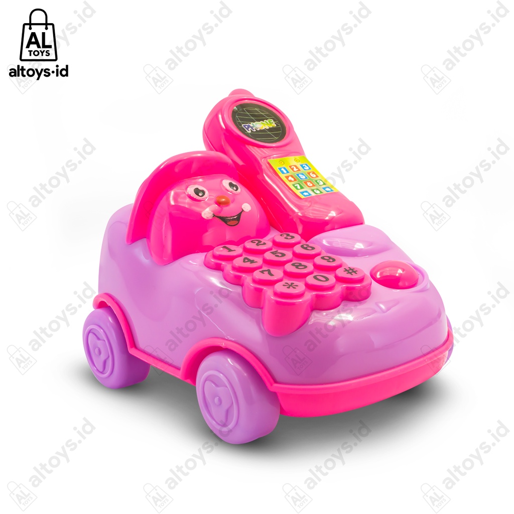 Mainan Anak Telephone Mobil Tarik Kerincingan Baby Musical Toy OCT7228