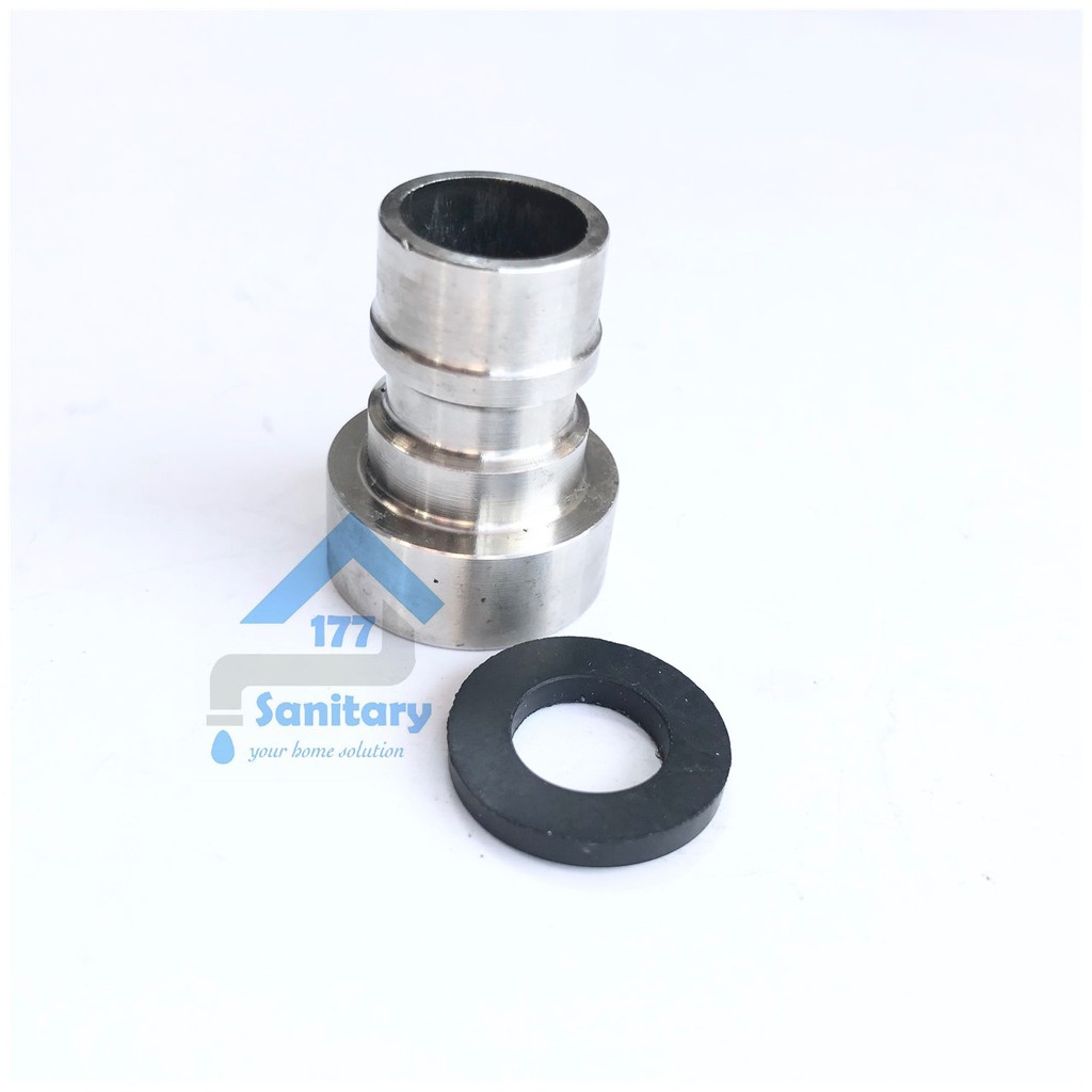 Drat Cucut Taman STAINLESS - Cucuk konektor kran Selang Mesin Cuci Spare Part Stenlis spartpart sambungan keran mesin cuci  /X53