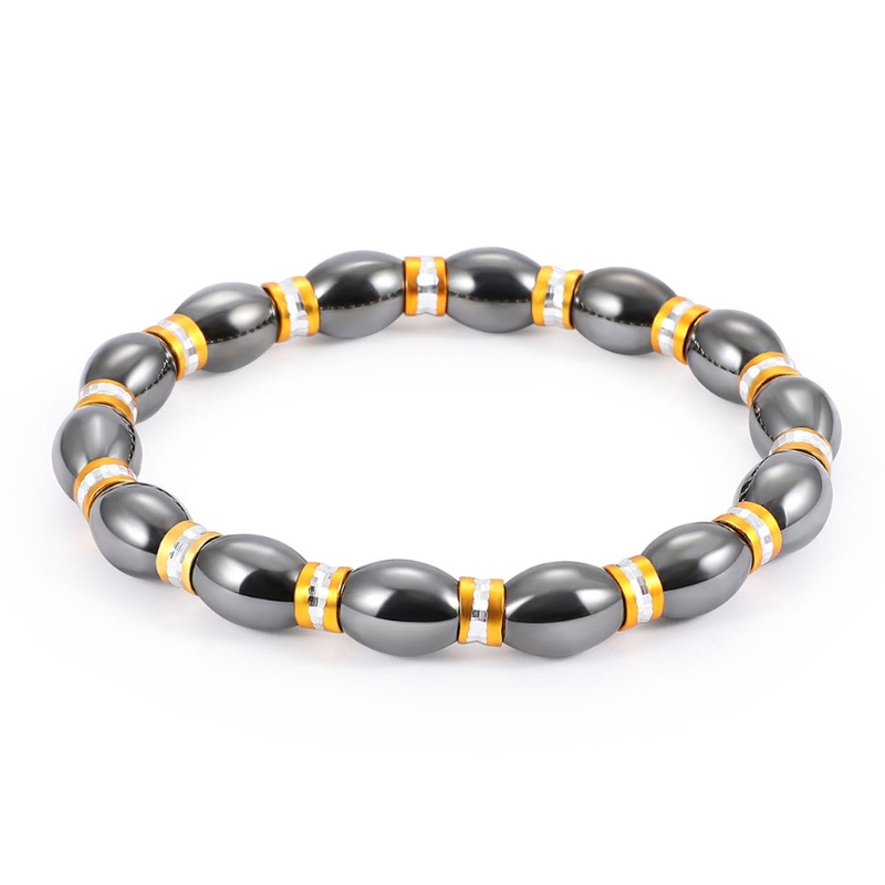 Siy Gelang Manikmanik Hematite Magnetik Bahan Alloy Untuk Terapi Kesehatan Priawanita