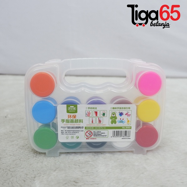 365 FINGER PAINT #40876 Cat Warna Edukasi Anak / Cat Tangan / Face Paint