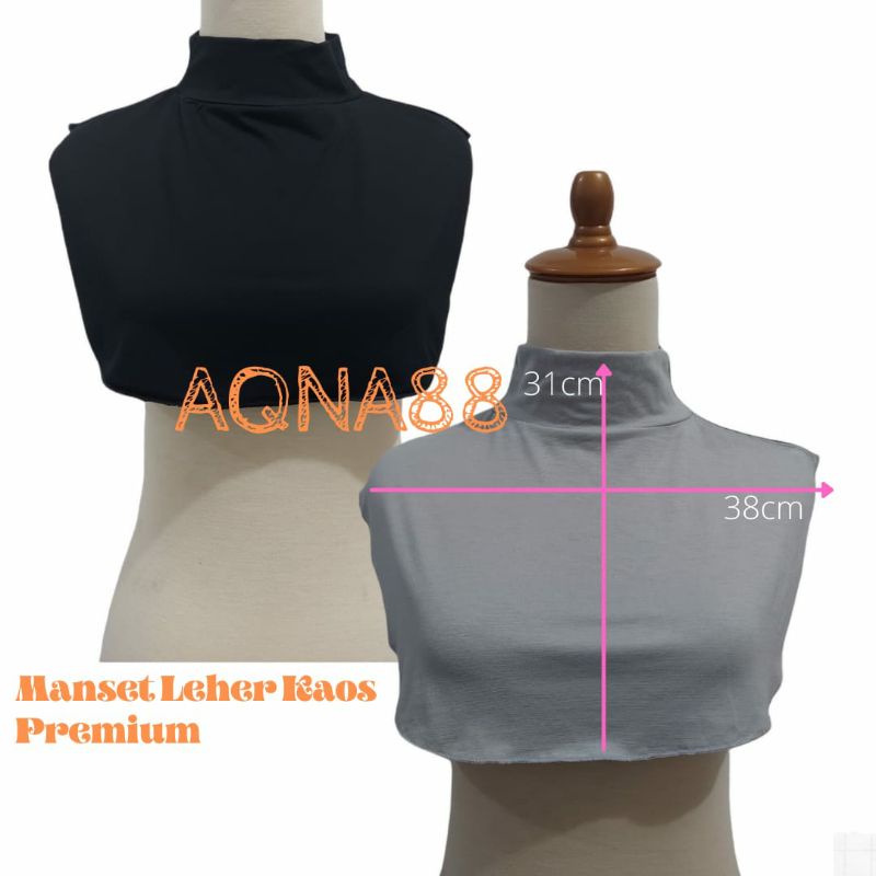 Ciput Leher | Manset Leher Tinggi | Manset Leher Panjang | Manset Dada Premium