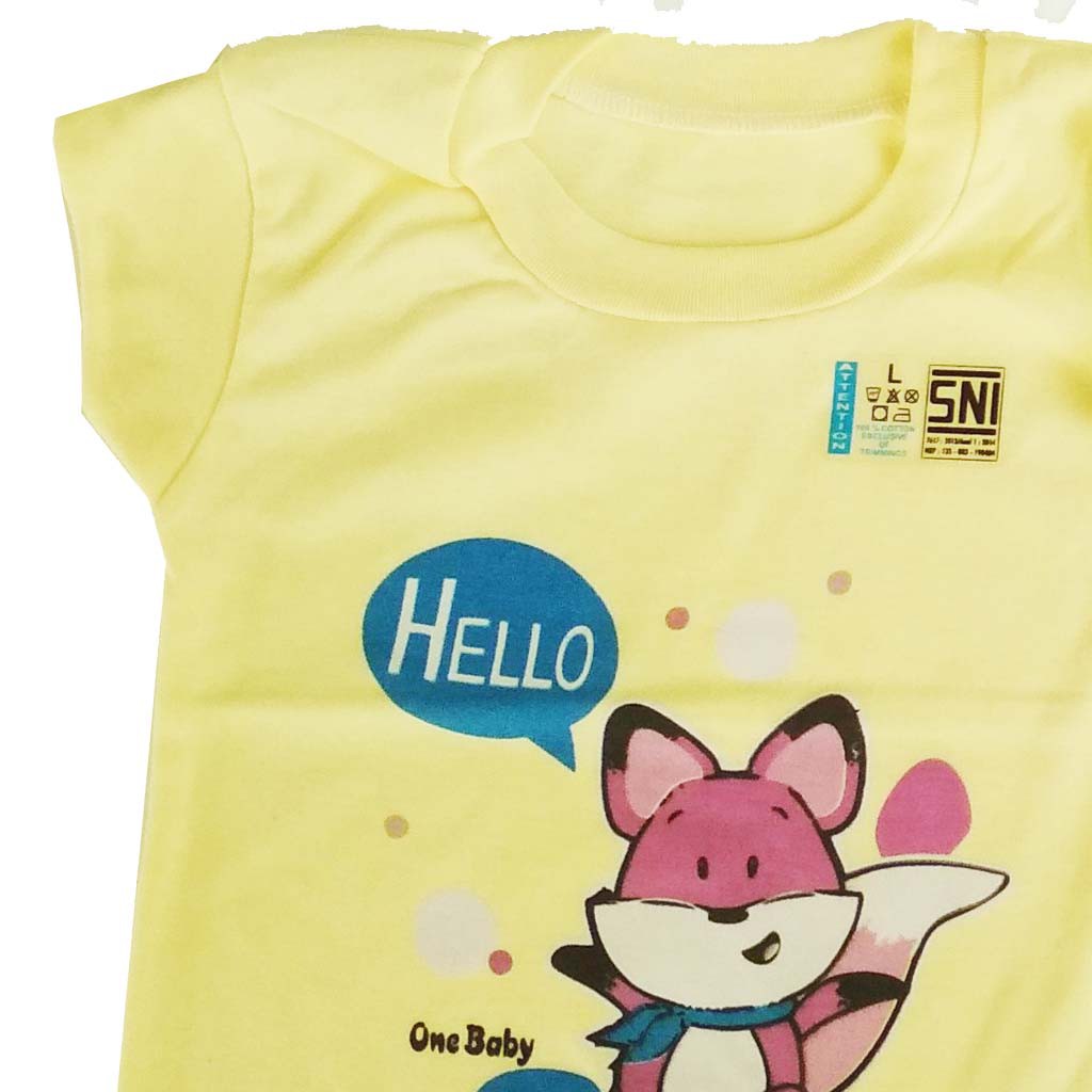 Perlengkapan Bayi 6 pcs Pakaian Kaos Bayi Baju Anak Atasan Bayi Pendek