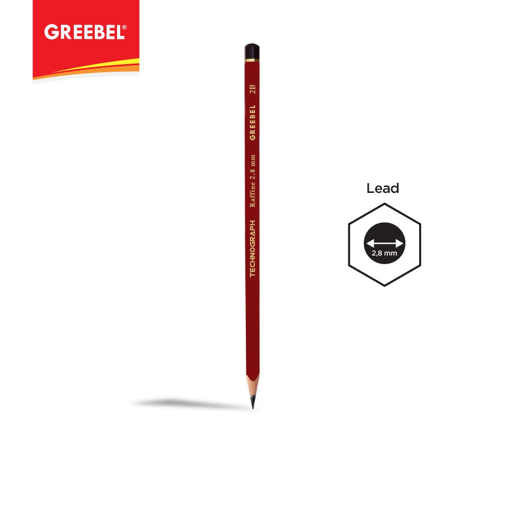 

D3W! Pensil GreebelPencil 2B 7019(Merah)\12 PCS/SET