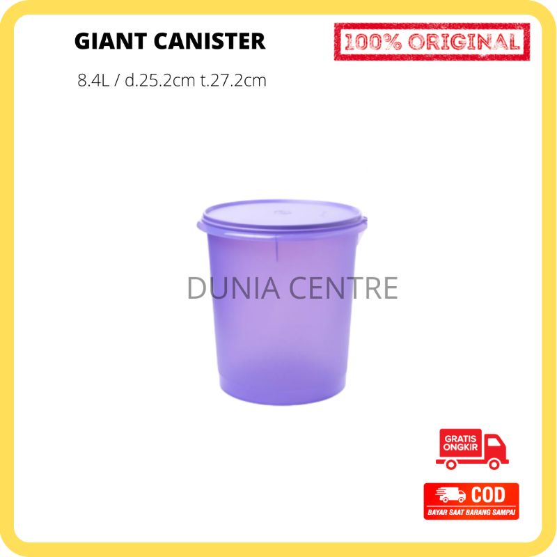 PROMO TUPPERWARE TOPLES GIANT CANISTER UNGU ORIGINAL