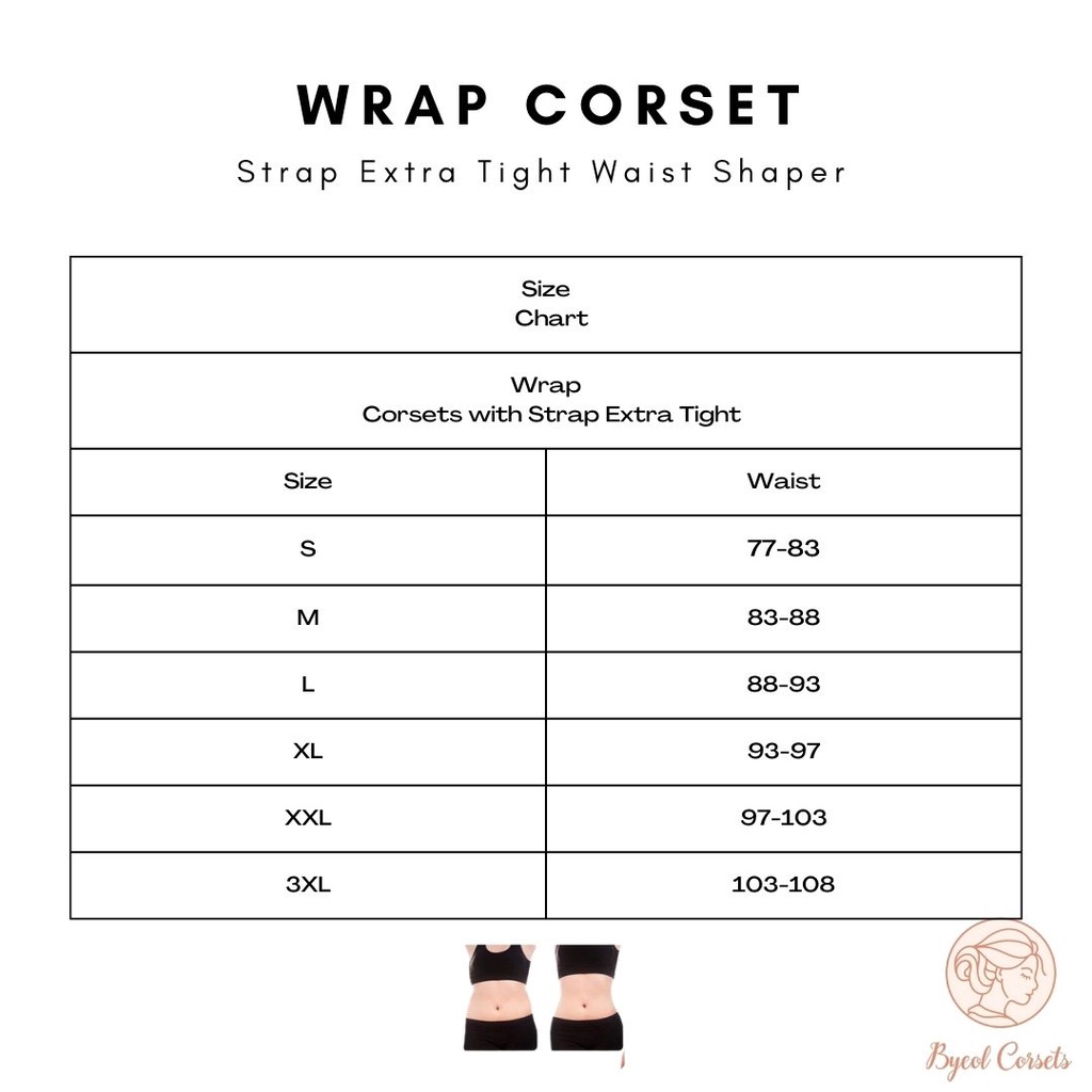 Byeol Corsets - Wrap Korset with Strap Extra Tight Waist Shaper Wrapping Post Partum Corset Pelangsing