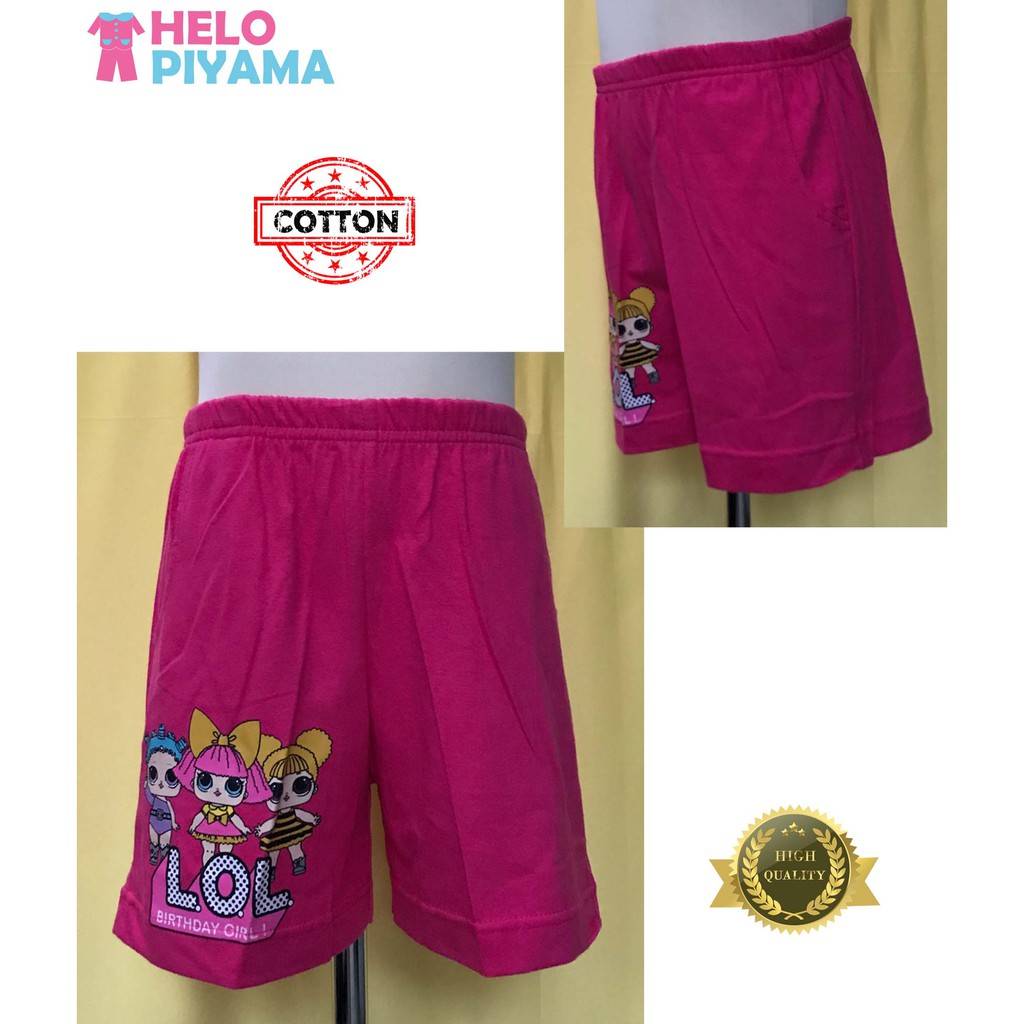 Helo Piyama - Celana Pendek / Hot Pants Anak Cewek LOL