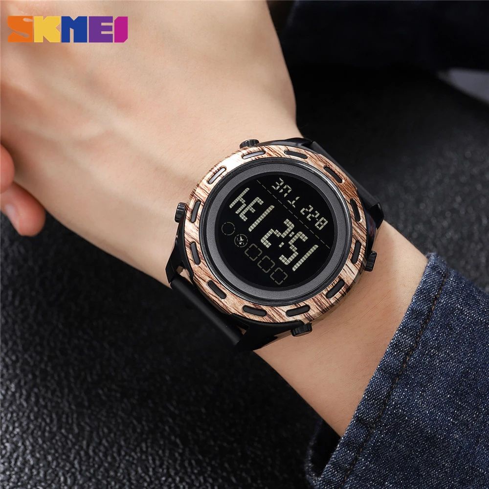 SKMEI 1872 Jam Tangan Pria Digital Chronograph Sport Watch Anti Air Tali Rubber WATCHKITE WKOS