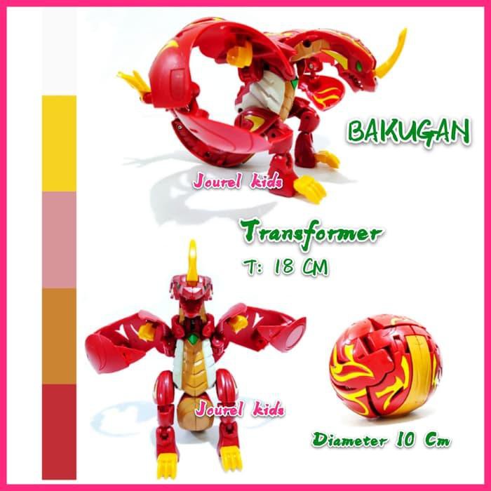 Promo Mainan Bakugan Ball Egg Transformer Dragon Hero Action Figure Murah