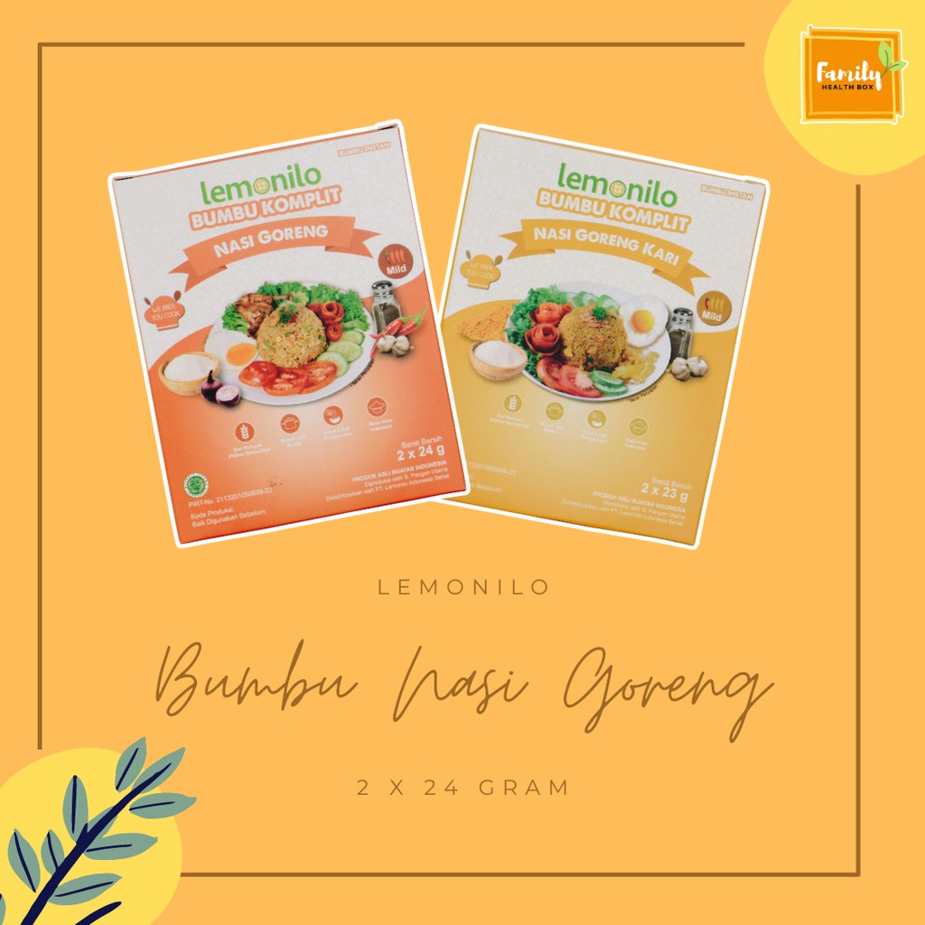 Bumbu Komplit Nasi Goreng Lemonilo - Bumbu Komplit Sehat Alami Nasi Goreng & Nasi Goreng Kari
