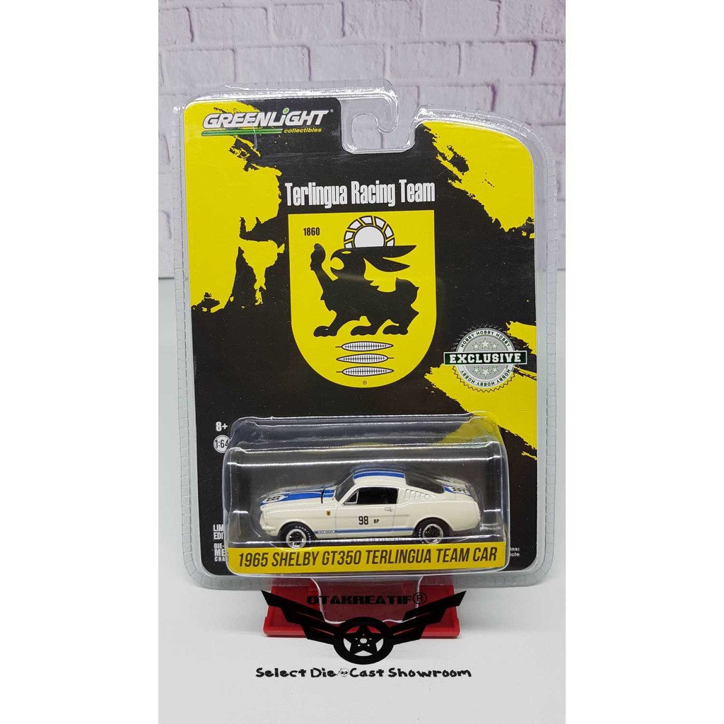 Isi: 1 unit Greenlight 1965 Shelby GT350 Terlingua Team Car Skala 1:64