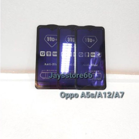 TemperedGlass 99D Anti-Blue Glass Shield Anti Radiasi Oppo A5S/A12/A7