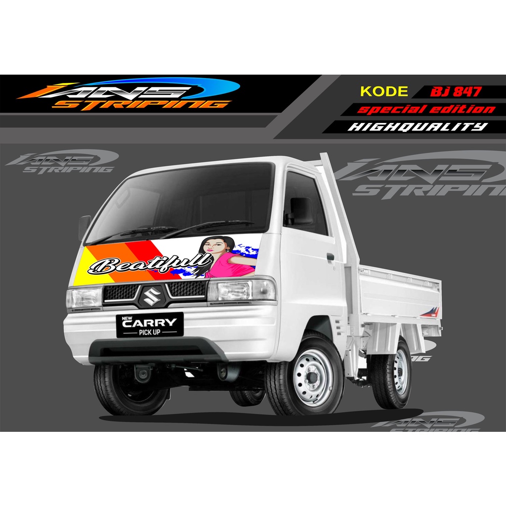 STICKER VARIASI  KAP MOBIL CARRY/ STIKER KABIN DEPAN MOBIL CARRY PICK UP / STICKER TERBARU