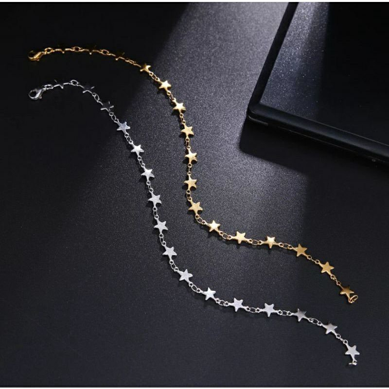 GELANG AKSESORIS FASHION WANITA TITANIUM ANTI KARAT