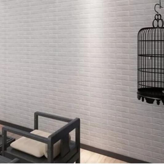 Paket 10 Lembar Wallpaper BrickFoam 70x38cm Tebal 3mm