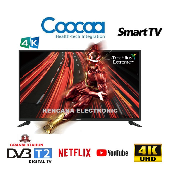 COOCAA 50UB5100 LED TV 4K -Smart TV 50inch -Wifi -Ultra HD -NETFLIX Murah