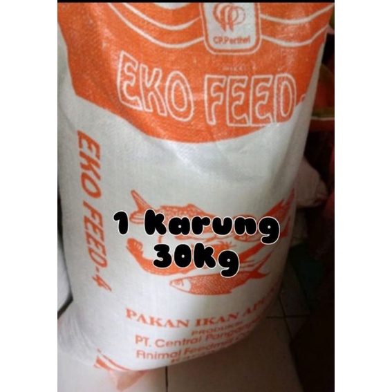 pakan ikan murah eko 4 30kg gojek instan pelet lele murah pelet nila pakan lele pakan nila murah