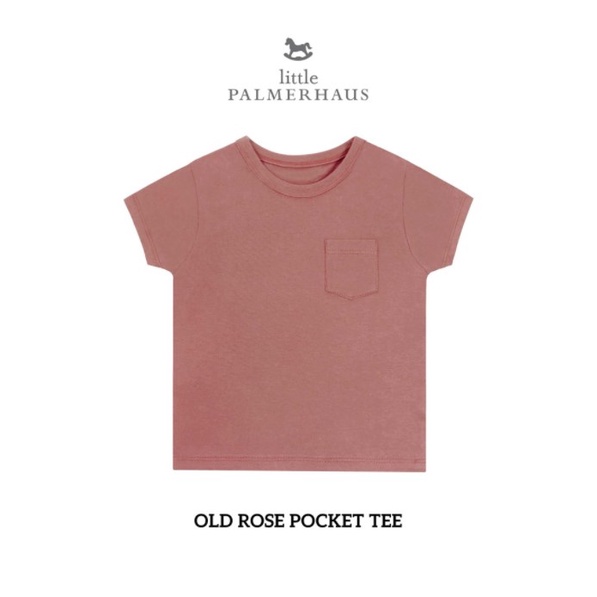 Baju Kaos Pakaian Setelan Little Palmerhaus Anak Bayi Perempuan Laki Laki 1 2 3 Tahun | BEBEMOON | Cotton Pocket Tee-4