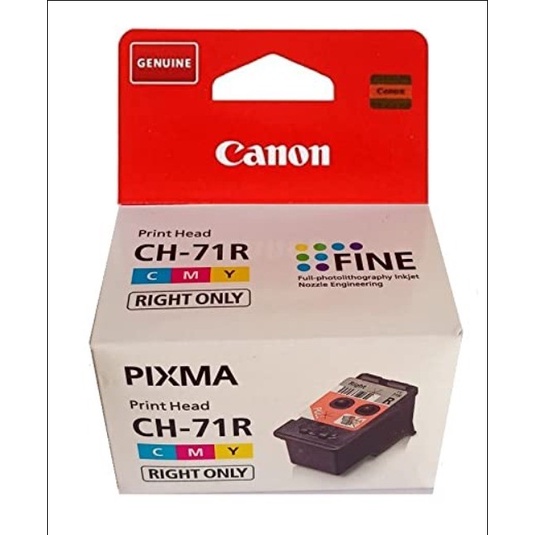 Print Head Cartridge Canon G series CH-71L Left CH-71R New Original Asli Support Printer G570, G670 Refill Grey Black Red CH71L Printer Pixma G570 G670