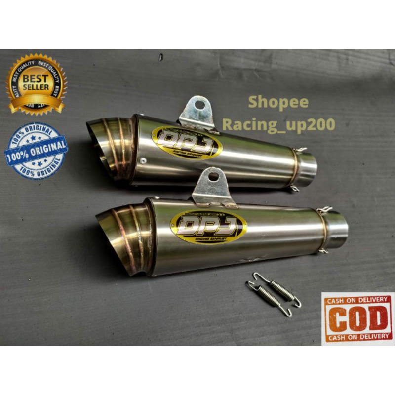 knalpot Silincer DPJ Original Sarangan 1/4 dan separo  buat semua motor. bukan Pekajaman Bss Dos Fan