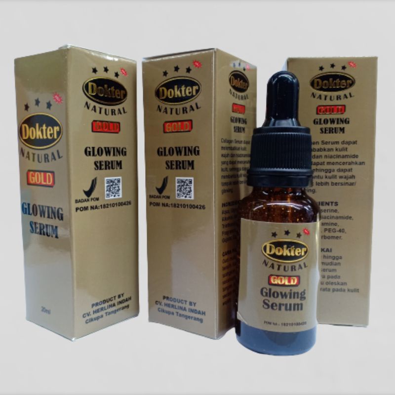 Serum Dokter Gold {BPOM} Dokter Natural Gold Serum 20ml - Serum Dr Gold