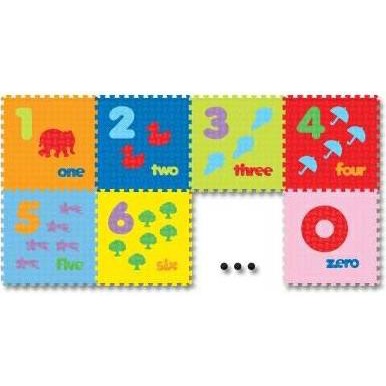 Puzzle Alas Lantai Modern Evamat / Tikar Karpet Angka Gambar 123