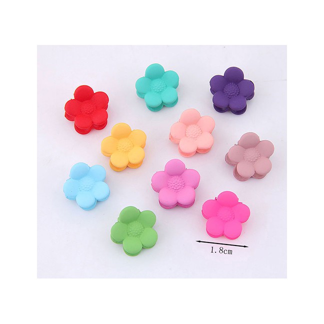 LRC Jepit Rambut Fashion Color (20 Colors Random) Cartoon Flower Hairpin A58029