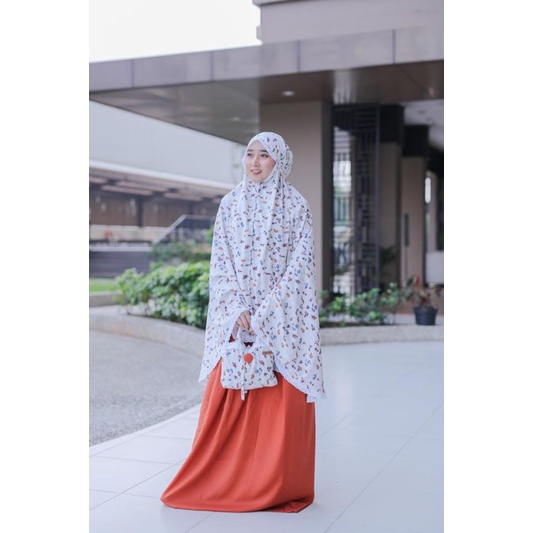 Mukena Dewasa Syahida Katun Rayon ORI Syari Cantik Adem Jumbo Mukenah Renda Traveling Bali Murah R01