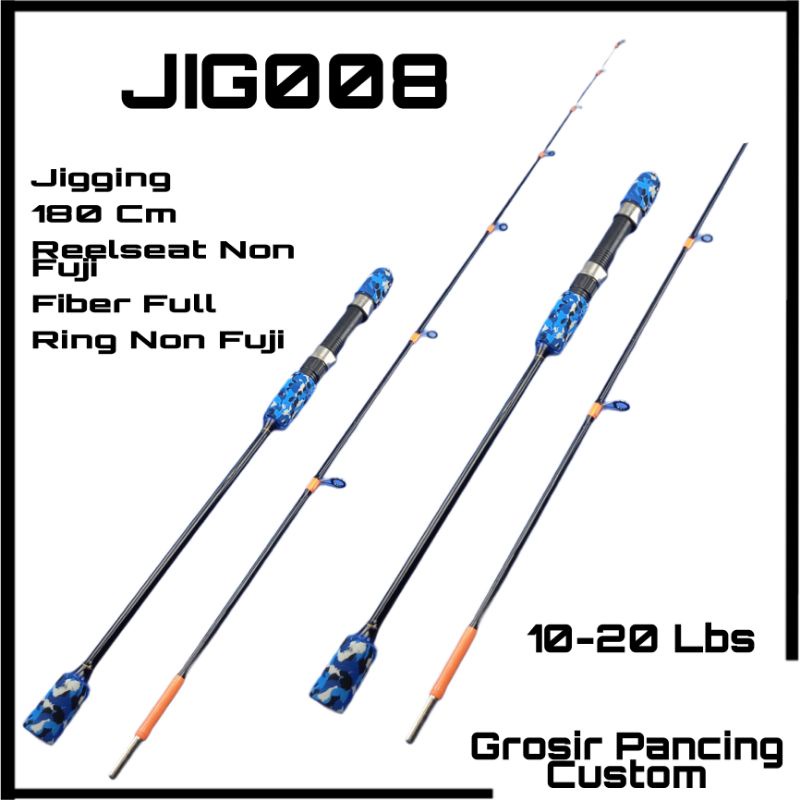 Joran jigging fiber solid ajiro pegasus drag 15 kg 165 180 198 cm
