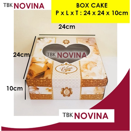 KOTAK KUE CAKE / BOX CAKE TART / DUS BOLU KUE ULANG TAHUN CAESAR LUX